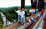 1990 Bungee Jumping into Nisqually River