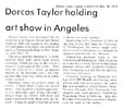 Dorcas Taylor, Newspaper 10-31-79