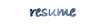 resume